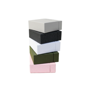 Double-layer Rigid Jewelry <b>Box</b> Embossing Glossy Lamination High-end <b>Storage</b> for Bracelets Bangles Rings Earrings (Recyclable) - Product Image 1