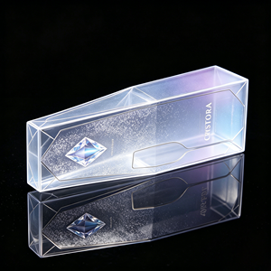 Boîte pliable personnalisée en PP avec couvercle rabattable, en plastique transparent recyclable, pour cosmétiques, accessoires capillaires, artisanat, présentoir de cadeaux, vente en gros, usine OEM - Product Image 3