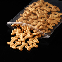 Sacs en mylar pour biscuits à emballage flexible, sac ziplock en PE, sacs en poly transparents avec fermeture à glissière