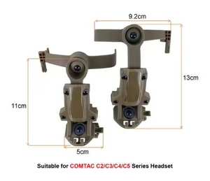 Nuevo Soporte Táctico de Arco Rápido con Tecnología de Vanguardia, Adaptador de Riel M-LOK para Auriculares Modelo <span class=keywords><strong>ATHA</strong></span> EH06 BK Tan para Deportes al Aire Libre y Caza - Product Image 2