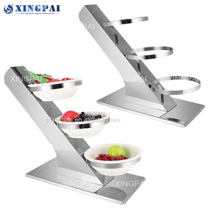 XINGPAI Fábrica al por mayor de acero inoxidable Catering Stand para la exhibición de alimentos de la boda Elevadores de alimentos Buffet - Product Image 4