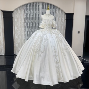 Wx114 Wedding Dresses Bridal Ball Gowns Luxury Design Lace Sparkly Rhinestones For Brides Customize Size Jancember - Product Image 4