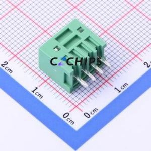 DB2EVC-2.54-4P-GN Plug-in Terminal Block Through hole,P=2.54mm Connector Board-to-Board / Socket - Closed 1x4P 2.54mm Green - Product Image 2
