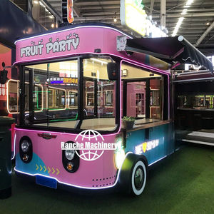 Camion de restauration mobile en acier inoxydable de 5,5 m avec alimentation intégrée pour la vente de snacks, de hot-dogs et de glaces - Product Image 1