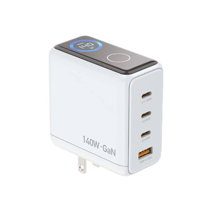 TFT-Display 140W GaN 3C1A USB-C <span class=keywords><strong>PD3</strong></span> QC4.<span class=keywords><strong>0</strong></span> Schnelles KI-gestütztes Stromverteilungs-Wandladegerät für Smart Devices - Product Image 1