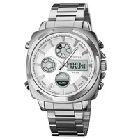 Montre chronographe numérique de luxe SKMEI 1673 pour hommes, marque personnalisée, grand cadran carré de 47 mm, boîtier en alliage, fabrication propre
