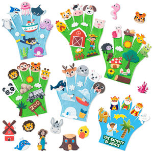 Groothandel Vilt Story Vinger Marionetten Boerderij Insectendierentuin Oceaan Polair Dier Verhaaltijd Vroeg Leren Rollenspel Voor Kinderen - Product Image 1