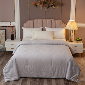 Promosi pabrik 100% kapas sate jacquard tebal musim dingin quilt core 100% selimut sutra murbei - Product Image 3