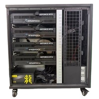 Station de travail personnalisable à double socket avec refroidissement liquide 4GPU, serveur barebone