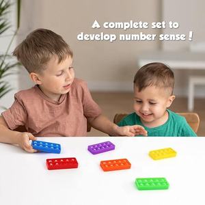 Nouveau conseil Pop à dix cadres mathématiques manipulatrices mathématiques Fidget jouet sensoriel <span class=keywords><strong>Montessori</strong></span> jouet éducatif cadeau push pop - Product Image 6