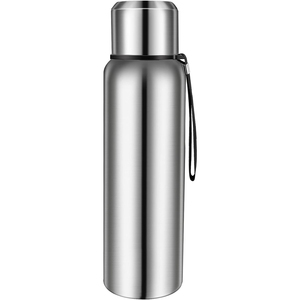 Wholesale Thermoses Bullet Vacuum Flask Thermal Gym <b>Cup</b> 500ML Insulated Sport Bottle 304 Stainless Steel With Strap - Product Image 1