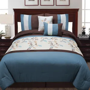 Yüksek kaliteli renkli ucuz yatak takımı çin tasarımcı yorgan seti