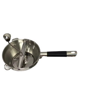 <span class=keywords><strong>Moulin</strong></span> <span class=keywords><strong>à</strong></span> aliments manuel en acier inoxydable 3 tailles avec 4 disques de broyage, compatible lave-vaisselle, argenté, pour usage domestique et cuisine, pour écraser, tamiser et râper - Product Image 5