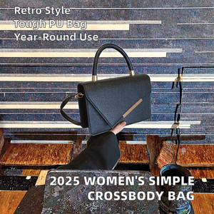 2025 New Vintage Fashion Simple <b>Crossbody</b> Shoulder <b>Bag</b> for Women Handmade Small Square <b>Bag</b> Factory Direct Sales National - Product Image 2