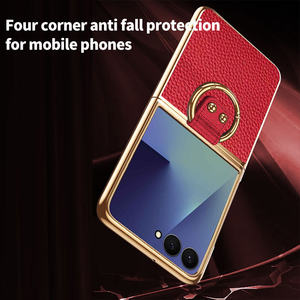 <span class=keywords><strong>เคส</strong></span>โทรศัพท์แบบมีห่วงป้องกันด้วยไฟฟ้าสำหรับ <span class=keywords><strong>Samsung</strong></span> Galaxy <span class=keywords><strong>Z</strong></span> <span class=keywords><strong>flip</strong></span> 7 6 5 4 <span class=keywords><strong>3</strong></span><span class=keywords><strong>เคส</strong></span>โทรศัพท์หนัง<span class=keywords><strong>แท้</strong></span>ลายลิ้นจี่ - Product Image 4