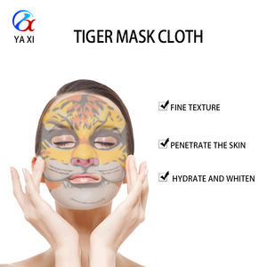 Bahan Masker Wajah Kain Non-Woven Serat Nabati Anak-Anak dengan Cetakan Kartun Hewan Lucu dan Warna-Warni Pola Kustom Y154 - Product Image 3