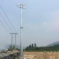 Tours de transmission galvanisées à chaud 400 kV pour lignes électriques