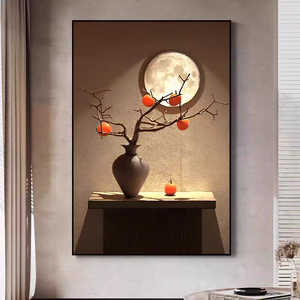 Mới Bắc Âu Đơn Giản Cam Trái Cây Cây Tường Nghệ Thuật Cho Nhà Hàng Phòng Ngủ Máy Tính Để Bàn Hoa Cây Treo Sơn Trang Trí - Product Image 5