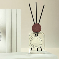 Nouveau design de bouteille de parfum de maison de luxe 120ml 200ml 350ml bouteille de diffuseur de roseau bouteilles de diffuseur en verre vides