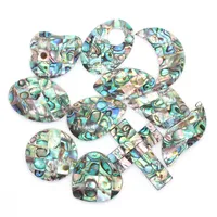 Pendentifs en forme de cœur en coquille d'ormeau naturelle pour femmes, classiques, avec incrustations de nacre, breloques exquises, accessoires pour la fabrication de bijoux