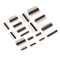 Connecteurs Jumper Blocks Shrouded courts 1x10 1,00 mm 2 mm simple/triple rangée 1,27 mm 2 broches mâle SMD SMT en forme de U pour PCB