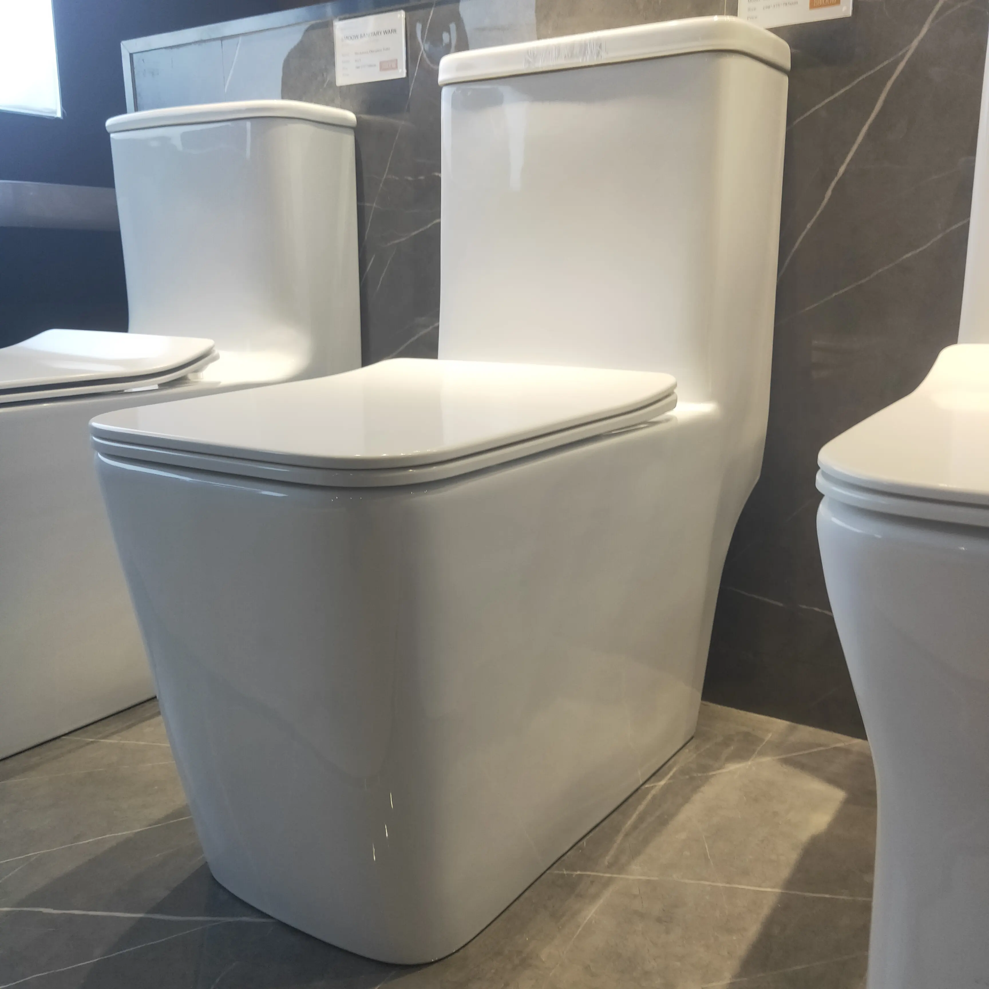 Toilet Kamar Mandi Satu Potong Persegi, Toilet Sederhana Kualitas Tinggi dengan Tanpa Bingkai