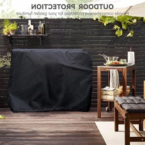 Funda para Mesa de Patio Exterior de Tela Oxford, Negra, 82x61x89cm, Impermeable, con Cierre de Velcro, Diseño Moderno y Simple, para Muebles de Jardín - Product Image 4