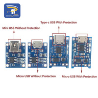 Module de chargeur de batterie au lithium TP4056 Mini Micro Type-C USB 5V 1A 18650 avec protection et double fonction 1A Li-ion