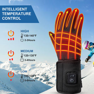 Guanti da sci ricaricabili 7.4V con fodera riscaldata a mano compatibile con Touch-Screen per guanti invernali riscaldati elettrici - Product Image 2