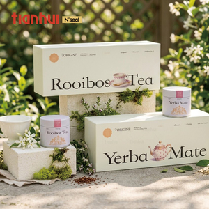 Caja Rectangular de Cartón Tianhui con Latas Metálicas Herméticas, Caja de Embalaje Personalizada para Té, para Guardar <span class=keywords><strong>Yerba</strong></span> <span class=keywords><strong>Mate</strong></span> y Hierbas Secas - Product Image 3