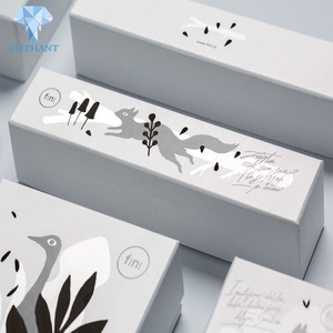 Boîte à biscuits en papier blanche de petite taille 6x6x3 pouces, design personnalisé pour les fêtes - Product Image 6