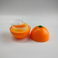 Joli pot en plastique vide en forme de fruit pour crème pour bébé, 30 ml, pot en forme d'orange, fabricant/grossiste