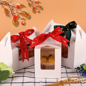 Cajas desechables de alta calidad para cupcakes, 1 cápsula, embalaje ecológico para cupcakes con ventana transparente - Product Image 5