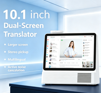 Dispositif de traduction, appareil de bureau, double écran OLED, fonctionnalités intelligentes IA, prise en charge de 121 langues pour les entreprises