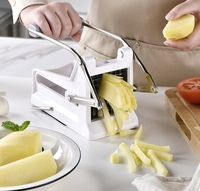 Snijaardappelmachine Multifunctionele Roestvrijstalen Gesneden Handmatige Groentesnijder Gereedschap Aardappel Gesneden Komkommer Fruit En Groenten