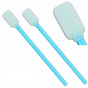 Double-Layer Polyester Cleaning Swabs with Large Rectangle Tip 5'' Long Handle Swabsticks for Printhead, Camera, Optical Lens