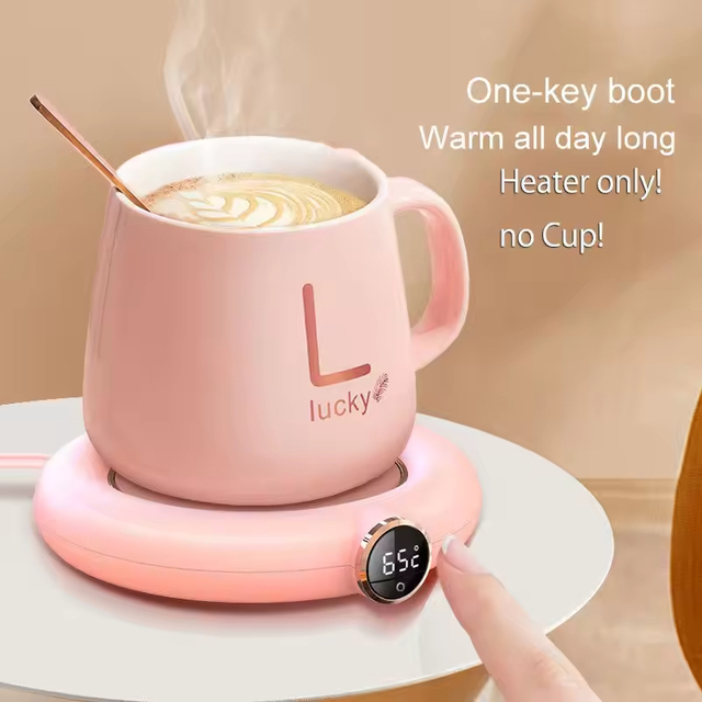 BST USB Coffee Mug Warmer with Auto Shut-Off for Home Office Desk Use ABS+PC Material Electric Heating Plate in Stock