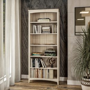 Shaker Style 6 Shelf Bookcase/Particle Board/Eco-Friendly/Durable/72 Inch <strong>Tall</strong>/Adjustable <strong>Shelving</strong>/Closed Back/Display Bookshelf - Product Image 3