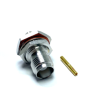 Connecteur femelle étanche TNC à souder pour câble semi-flexible RG402 .141