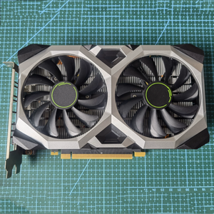 Carte graphique de jeu pour PC de bureau, RTX 2060 6 Go GDDR6, double ventilateur, d'occasion - Product Image 1