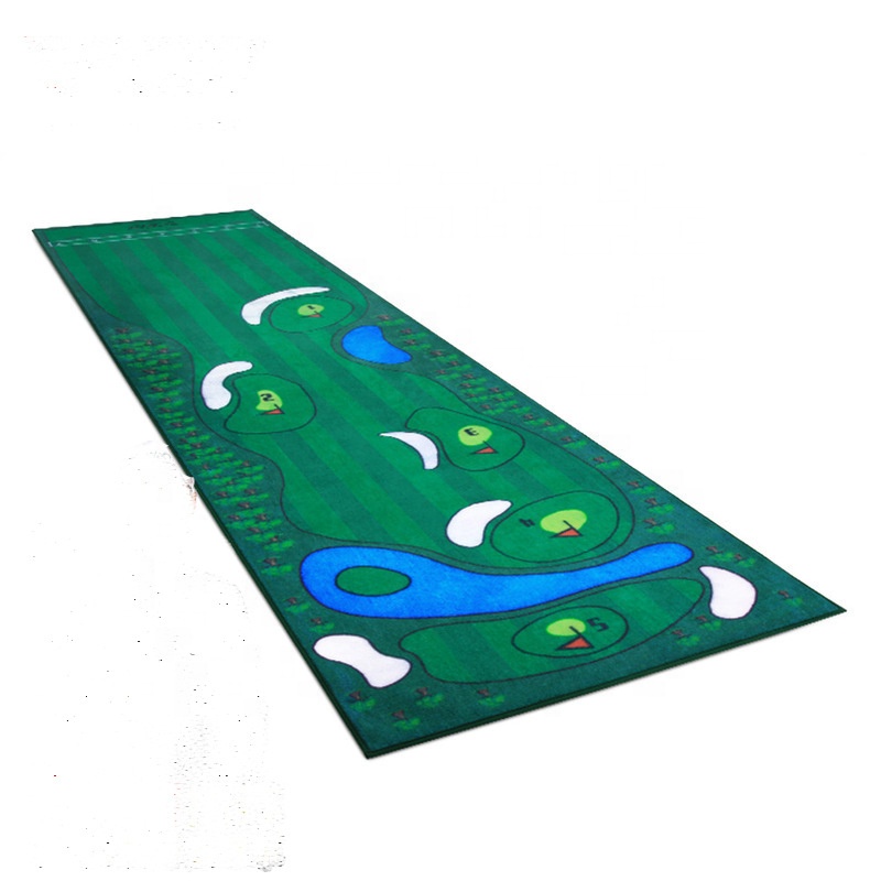 Benutzer definierte 3D-Druck Indoor Mini Golf Übungs training Putting Mats Portable