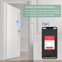 Tuya Zigbee 3.0 Sensor Pintu Jendela Pintar Nirkabel Detektor Kontak Magnetik Alarm Alexa Tuya Hub Diperlukan