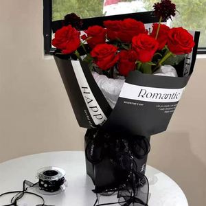 Papier d'emballage floral en plastique PP imperméable, effet nacré, 20 pièces/paquet, matériel d'emballage floral de luxe - Product Image 5