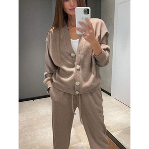 Conjunto de 2 Piezas de Moda para Mujer, Pantalones y Chaqueta Deportiva Informal, Nueva Colección Otoño-Invierno, Gran Venta - Product Image 3