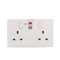 ONESTO Extérieur Double Prise Commutée 13A Prise RCD IP66 Prise Électrique Étanche 13Amp 2 Gang Storm Switched Power Box