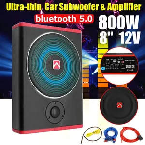 Subwoofers audio de voiture 800W 8 pouces, amplificateur numérique, amplificateur de puissance audio de voiture, subwoofers puissants, amplificateur audio avec Bluetooth - Product Image 1