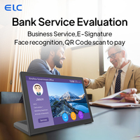 Yeni L Şekilli 10.1 İnç Dokunmatik Ekran Müşteri Geri Bildirim Değerlendiricisi Banka Restoran Sipariş Verme RJ45 NFC Kamera Masaüstü Android 11