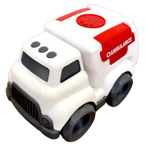 Jouet d'ambulance pour enfants, véhicule médical en plastique pour jeu de rôle de docteur - Product Image 1