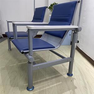 Fauteuil d'infusion Ke Ming Hospital KM-DH03 bleu 2 places avec accoudoirs pour salle d'attente de clinique - Product Image 4