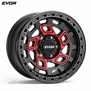 ล้ออัลลอยด์ EVOR แบบฟอร์จ 6 รู สำหรับรถยนต์ออฟโรด SUV รถบรรทุก สำหรับ Ford Mustang Volkswagen Touareg Prado ขนาด <span class=keywords><strong>18</strong></span> 19 20 21 22 23 24 นิ้ว - Product Image 2